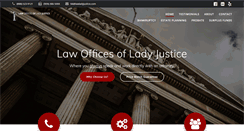 Desktop Screenshot of lawofficesofladyjustice.com