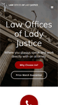 Mobile Screenshot of lawofficesofladyjustice.com